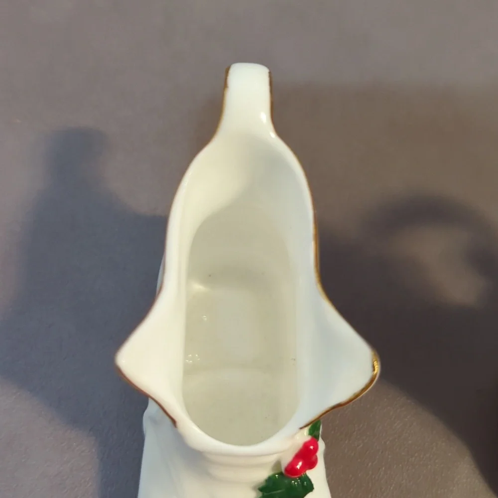 Vintage Miniature Enesco 1978 Maruri   masterpiece set of 3 Holly Bone China Pcs
